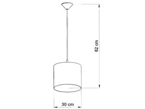 miniaturka Lampa wisząca STRIGO 30 designerska