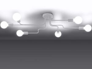 miniaturka Żyrandol VECTIS 6 biały elegancki