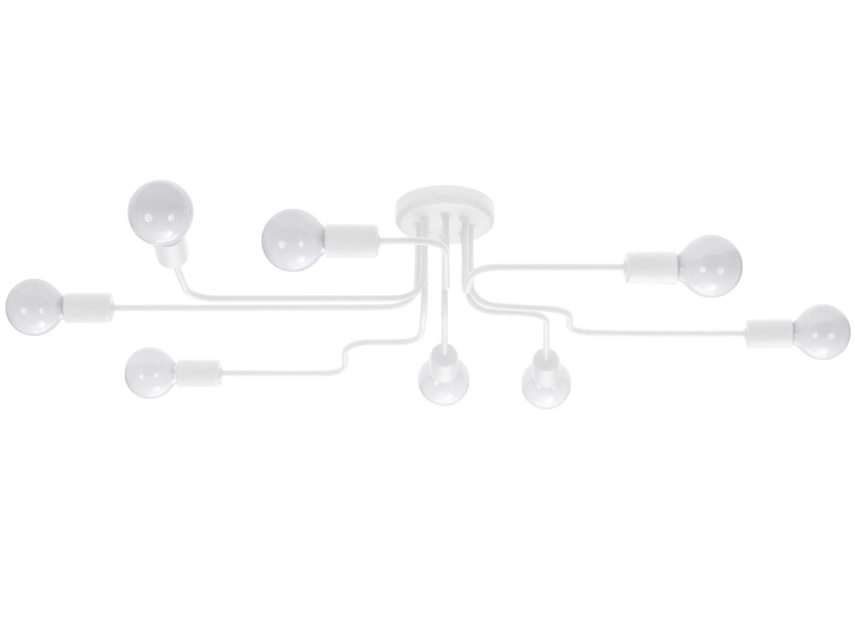 Żyrandol VECTIS 8 biały nowoczesny