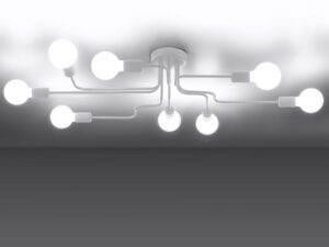 miniaturka Żyrandol VECTIS 8 biały nowoczesny