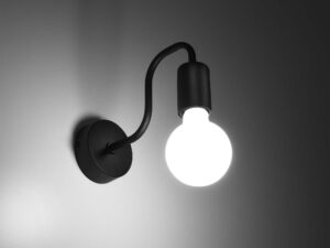 miniaturka Kinkiet VECTIS czarny loftowy