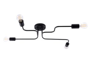 Żyrandol VECTIS 4 czarny elegancki