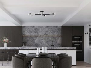 miniaturka Żyrandol VECTIS 4 czarny elegancki