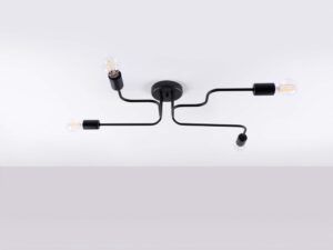 miniaturka Żyrandol VECTIS 4 czarny elegancki