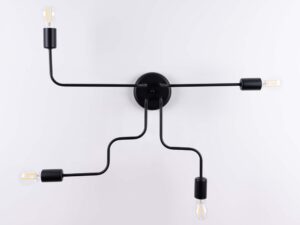 miniaturka Żyrandol VECTIS 4 czarny elegancki