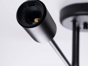 miniaturka Żyrandol VECTIS 4 czarny elegancki