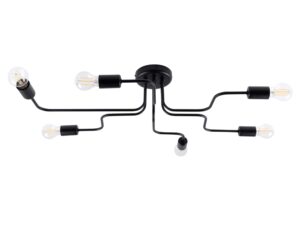 Żyrandol VECTIS 6 czarny designerski