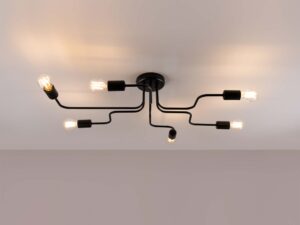 miniaturka Żyrandol VECTIS 6 czarny designerski