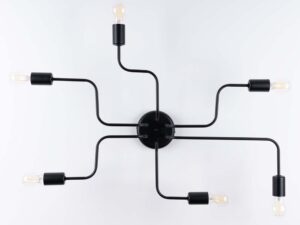 miniaturka Żyrandol VECTIS 6 czarny designerski