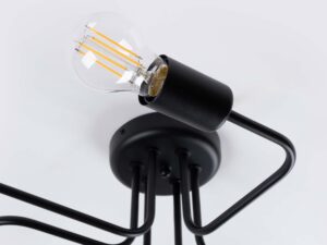 miniaturka Żyrandol VECTIS 6 czarny designerski