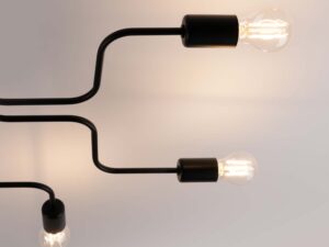 miniaturka Żyrandol VECTIS 6 czarny designerski