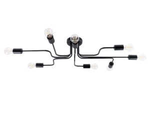 Żyrandol VECTIS 8 czarny nowoczesny