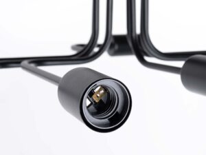 miniaturka Żyrandol VECTIS 8 czarny nowoczesny