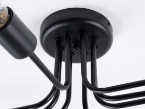 miniaturka Żyrandol VECTIS 8 czarny nowoczesny