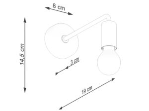 miniaturka Kinkiet NORVIA czarny loftowy