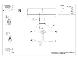miniaturka Żyrandol NORVIA 3 czarny elegancki