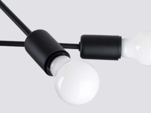 miniaturka Żyrandol NORVIA 4 czarny designerski