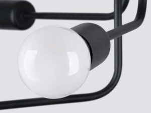 miniaturka Żyrandol NORVIA 6 czarny klasyczny