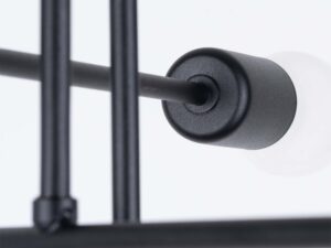 miniaturka Żyrandol NORVIA 6R czarny nowoczesny