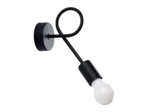 Kinkiet LEVOR czarny industrialny