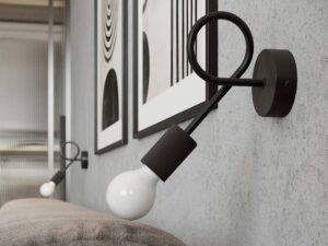 miniaturka Kinkiet LEVOR czarny industrialny