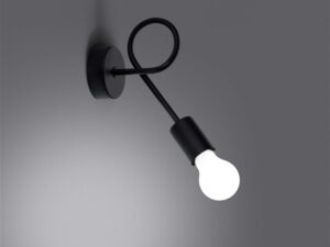 miniaturka Kinkiet LEVOR czarny industrialny