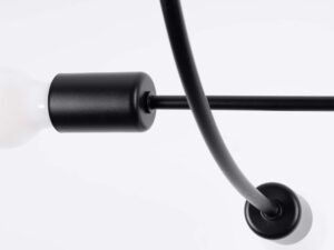 miniaturka Żyrandol LEVOR 6 czarny elegancki