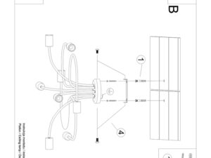 miniaturka Żyrandol LEVOR 8 czarny nowoczesny