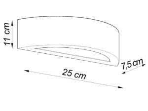 miniaturka Kinkiet ceramiczny ASTERIA 20 nowoczesny