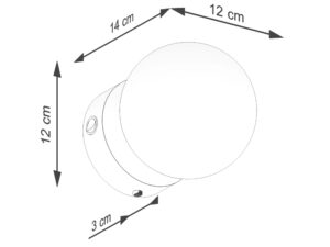 miniaturka Kinkiet YONIS 1 biały minimalistyczny