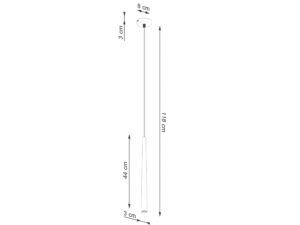 miniaturka Lampa wisząca BLANCO 1 czarna minimalistyczna