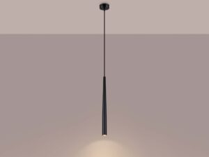 miniaturka Lampa wisząca BLANCO 1 czarna minimalistyczna