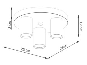 miniaturka Plafon LARGO 3 biały LED