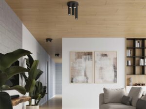 miniaturka Plafon LARGO 5 czarny nowoczesny