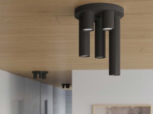 miniaturka Plafon LARGO 5 czarny nowoczesny