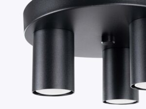 miniaturka Plafon LARGO 3 czarny loftowy