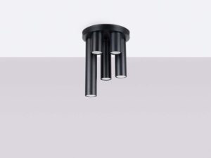 miniaturka Plafon LARGO 5 czarny nowoczesny