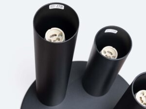 miniaturka Plafon LARGO 5 czarny nowoczesny