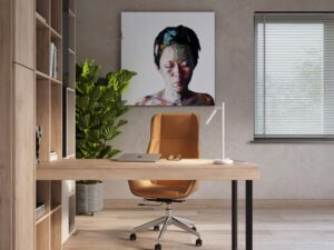 miniaturka Lampa biurkowa VARIO biała LED nowoczesna