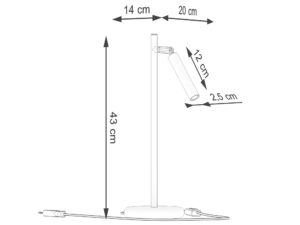 miniaturka Lampa biurkowa VARIO złota designerska