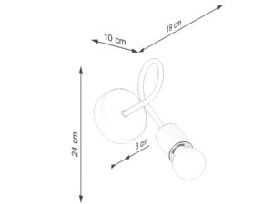 miniaturka Kinkiet IGNIS drewniany klasyczny