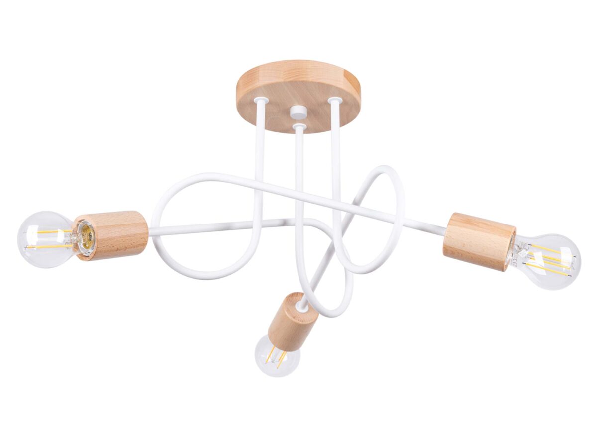 Żyrandol IGNIS 3 biały elegancki do salonu