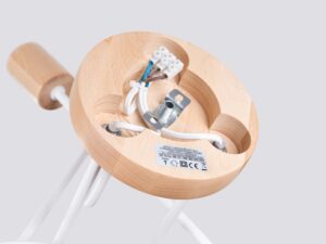 miniaturka Żyrandol IGNIS 3 biały elegancki do salonu