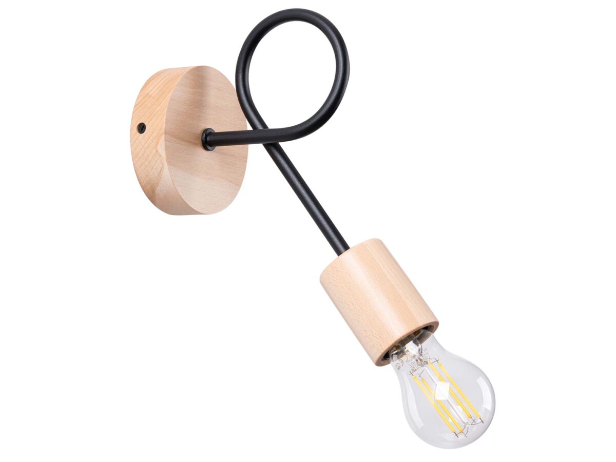 Kinkiet IGNIS czarny nowoczesny