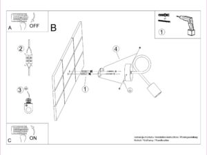 miniaturka Kinkiet IGNIS czarny nowoczesny