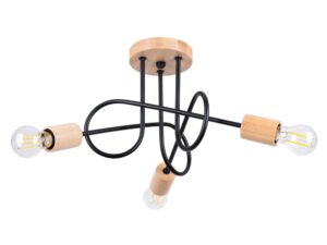 Żyrandol IGNIS 3 czarny designerski