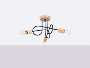 miniaturka Żyrandol IGNIS 3 czarny designerski