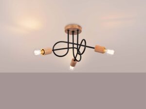 miniaturka Żyrandol IGNIS 3 czarny designerski