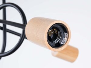 miniaturka Żyrandol IGNIS 3 czarny designerski