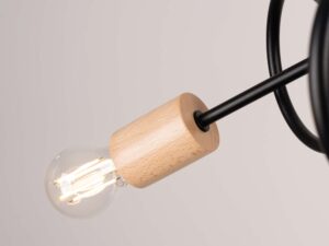 miniaturka Żyrandol IGNIS 3 czarny designerski